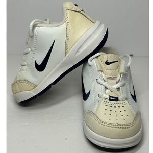 Vintage Nike (Play) Baby Toddler Shoes Sneakers‎ White Leather Size 5C